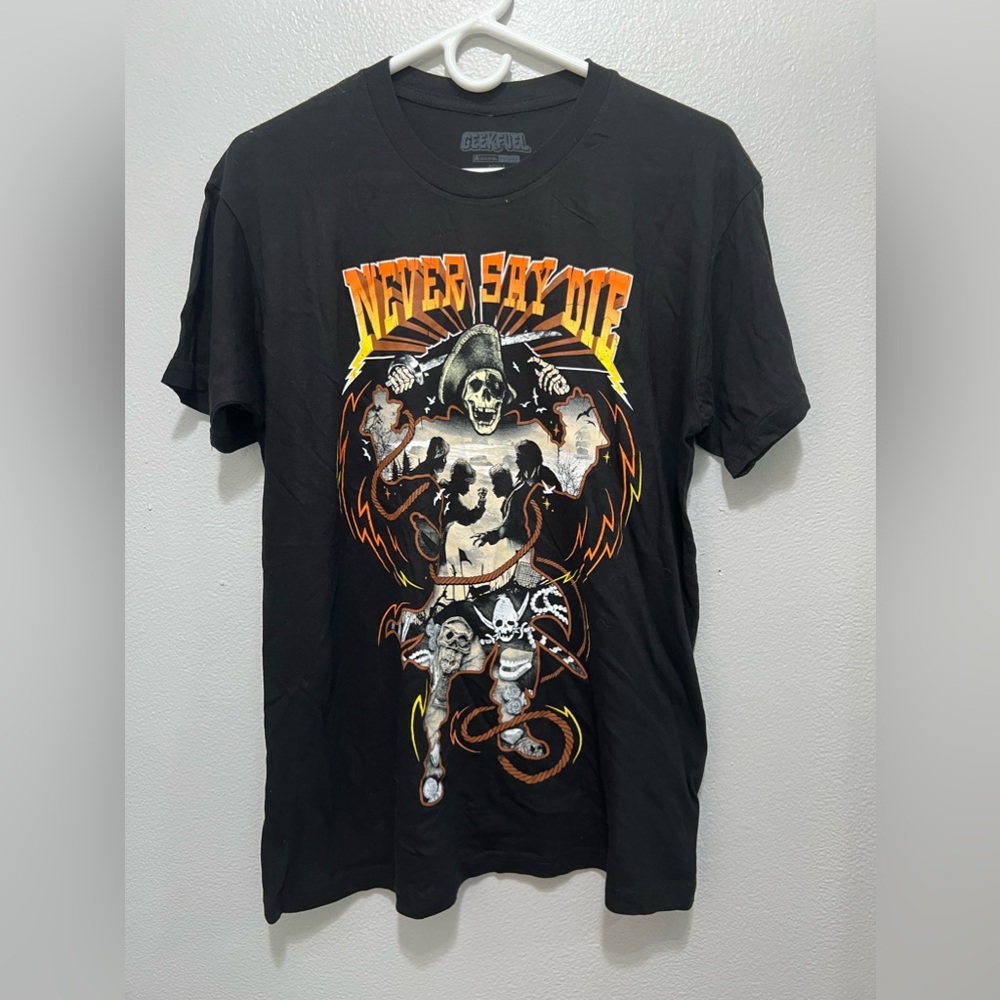 Geekfuel size medium goonie’s size medium shirt nwot Never Say Die